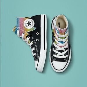 Converse Kids' Chuck Taylor All Star Glitter Drip High-top Sneakers